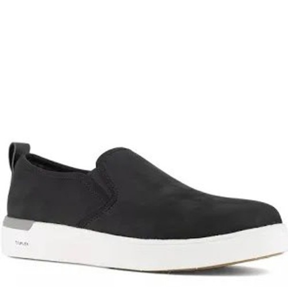 Rockport works black leather loafers slip on‎ shoes women's size 8W casual
